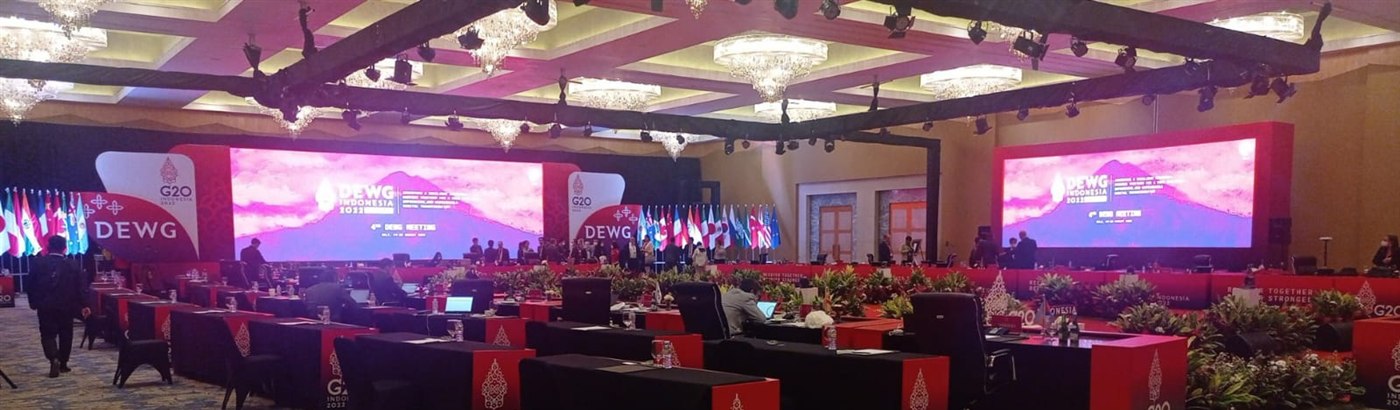 Ruang sidang delegasi G20 DEWG di Bali